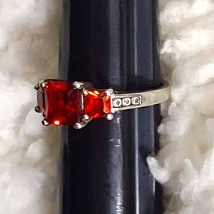 Mexican Fire Opal Sterling Silver Ring